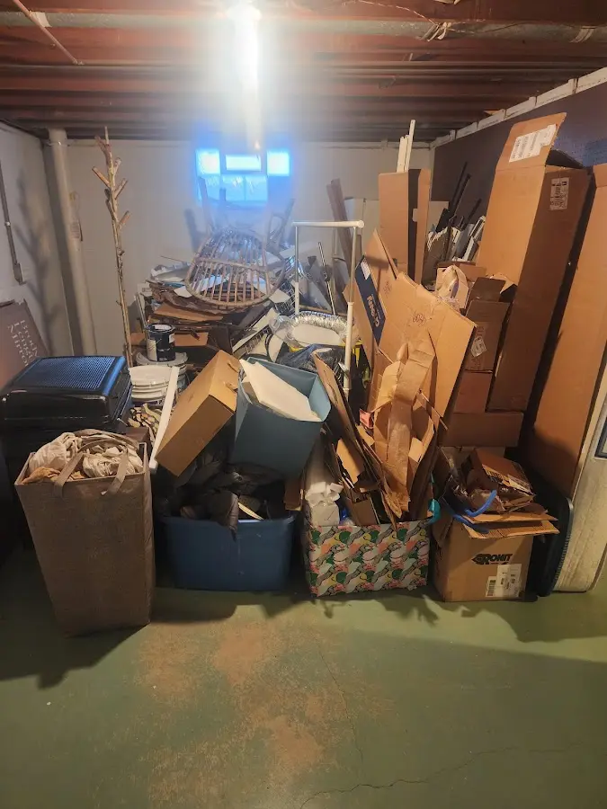 Roll-off dumpster container at job site for 8 Yard Dumpster Rental in Waimea